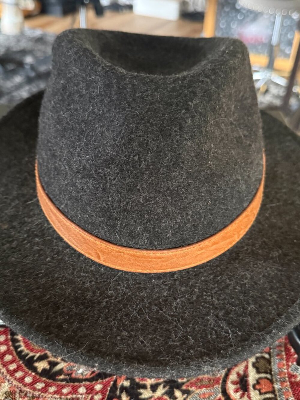 RVCA Men's Wool Fedora black one size